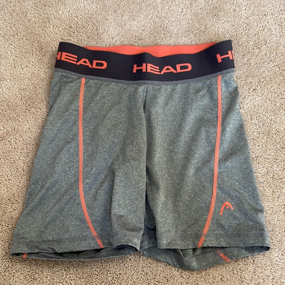 HEAD Stretch Gray Athletic Performance Shorts size S